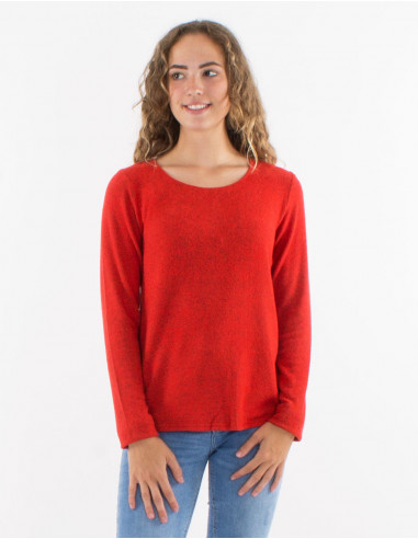 Knitted Sweater 74% Viscose 21% Polyester 5% Elasthanne