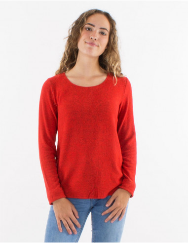 Knitted Sweater 74% Viscose 21% Polyester 5% Elasthanne