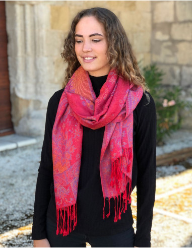 Pack of 10 scarves 55% viscose 45% polyester