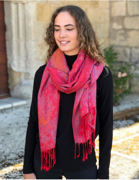 Pack of 10 scarves 55% viscose 45% polyester