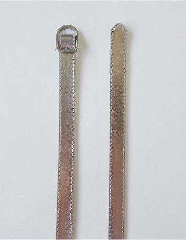 Ceinture polyuréthane unie boucle métal