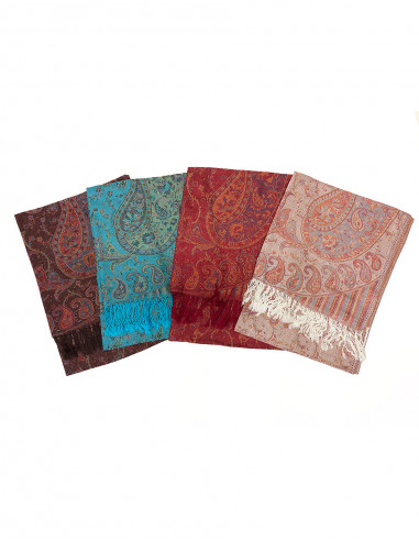 Pack de 10 foulards 55% viscose 45% polyester