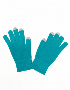 Pair of plain tactile gloves