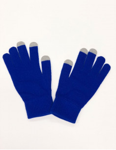 Paire de gants unis tactiles 2