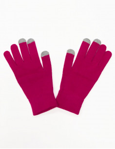 Paire de gants unis tactiles 2
