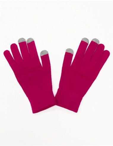 Pair of plain tactile gloves