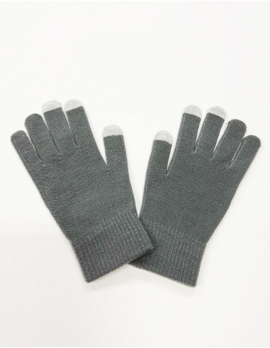 Pair of plain tactile gloves