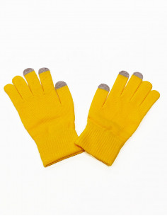 Paire de gants unis tactiles 2