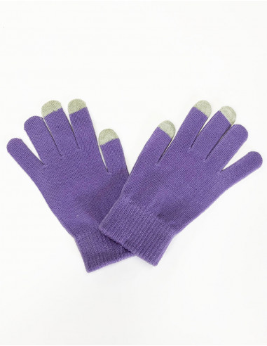 Pair of plain tactile gloves