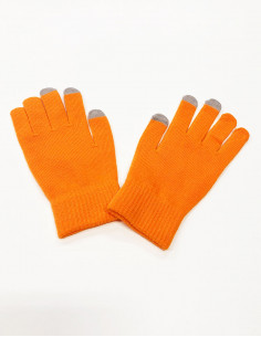 Paire de gants unis tactiles 2