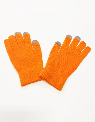 Pair of plain tactile gloves