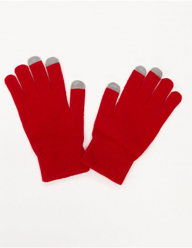 Pair of plain tactile gloves