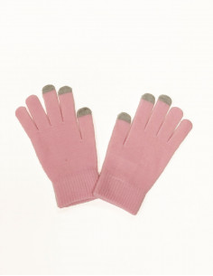 Paire de gants unis tactiles 2