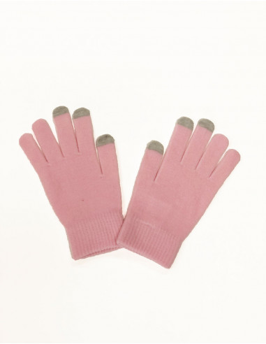 Pair of plain tactile gloves