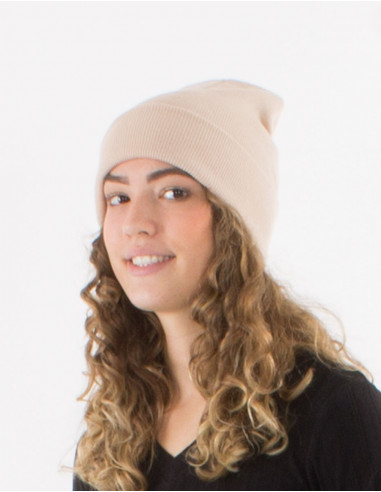 Plain acrylic knit hat