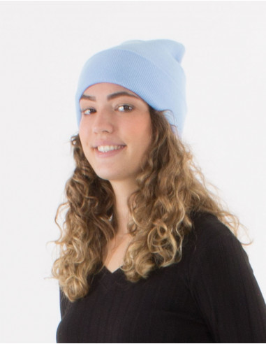 Plain acrylic knit hat