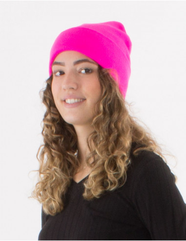 Plain acrylic knit hat