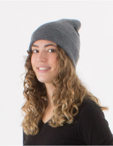 Plain acrylic knit hat