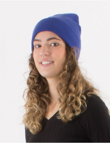 Plain acrylic knit hat