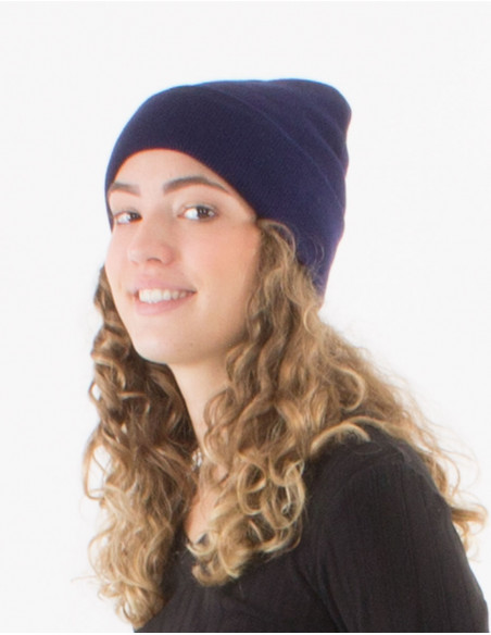 Bonnet maille acrylique uni