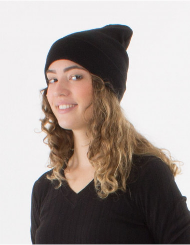 Bonnet maille acrylique uni