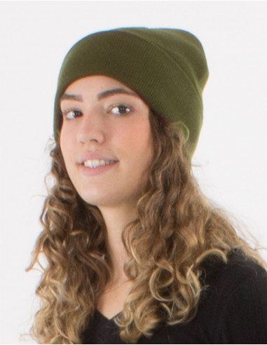 Plain acrylic knit hat