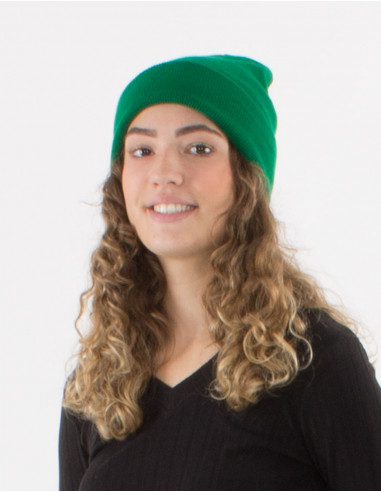 Plain acrylic knit hat