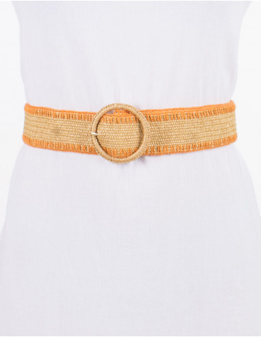 Ceinture polypropylène tresse boucle métal