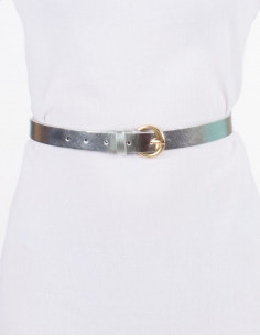 Plain polyurethane belt with metal buckle 2