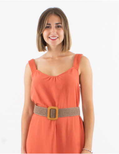 Ceinture tressée en polypropylène avec boucle ronde