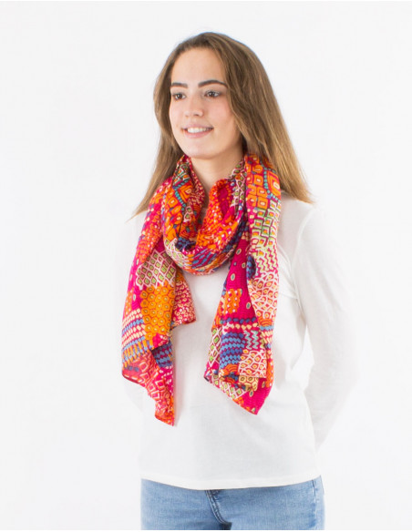 Pack of 10 viscose ethnique print sarong