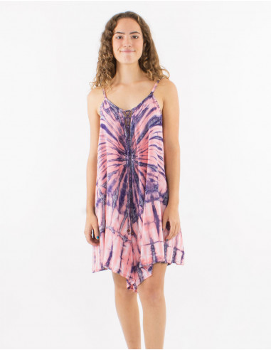 Combi courte viscose tie and dye