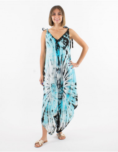 Combi longue viscose tie and dye