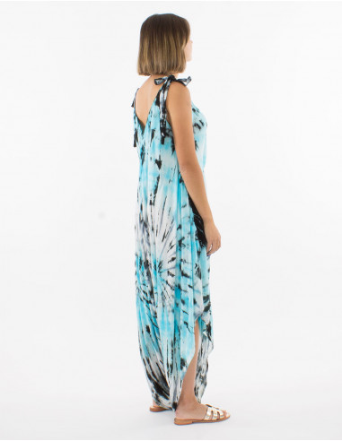 Long viscose tie and dye combo