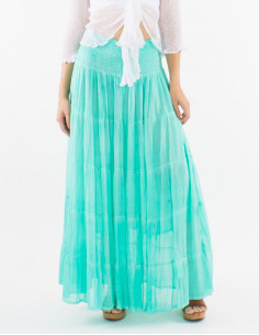 Jupe voile coton volants doublée surteint 2