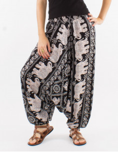 Viscose 3 in 1 elephant print harem pants 2