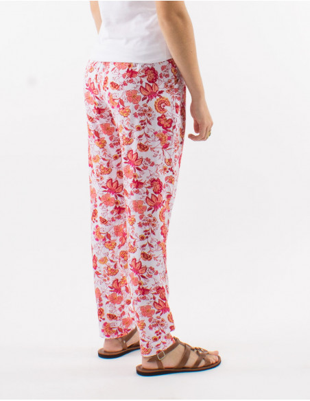 Viscose "indien" print pants