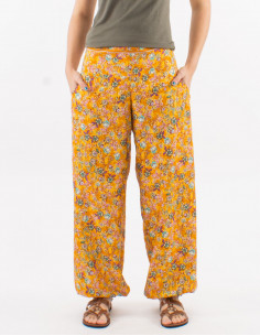 Polyester 2 pockets and "sari" print pants 2