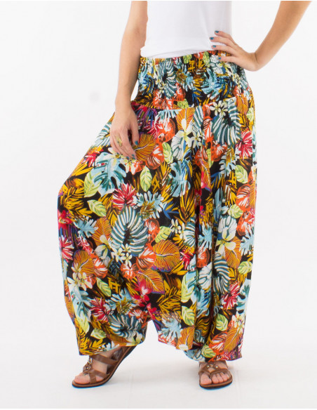 Sarouel viscose 3 en 1 imprimé Jungle