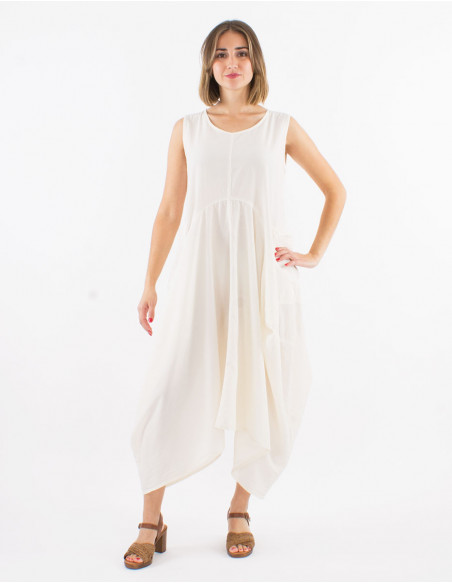 Robe longue coton sw manches courtes
