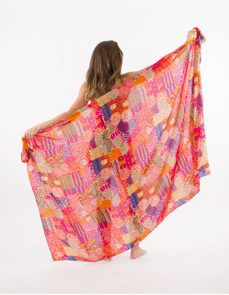 Pack of 10 viscose ethnique print sarong
