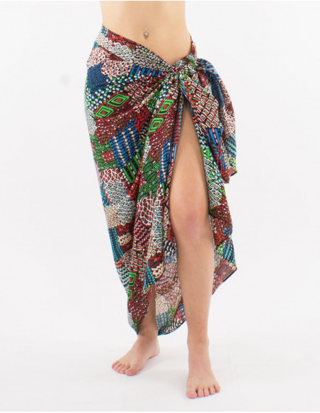 Pack of 10 viscose ethnique print sarong