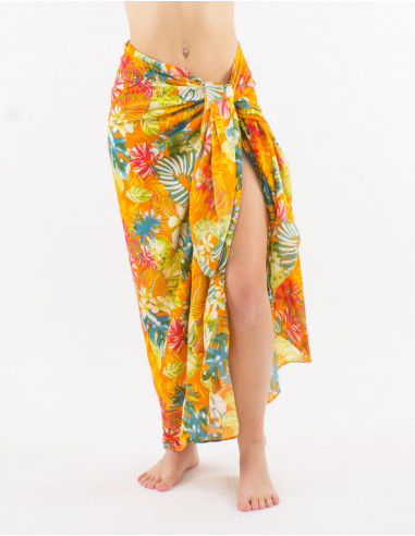 Viscose jungle print sarong