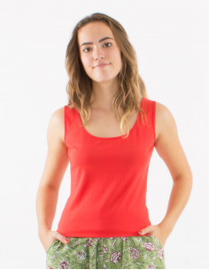 Tee shirt sans manches uni 2