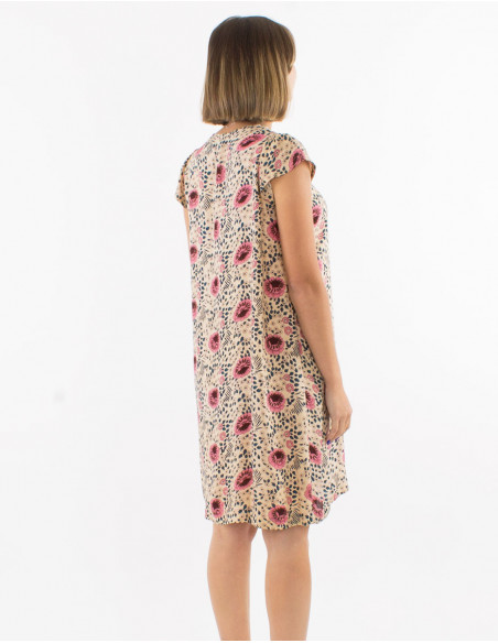 Tunique viscose imprimé flower