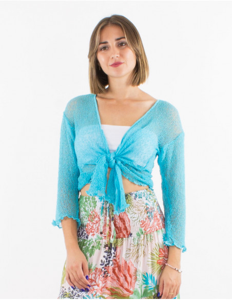 Polyester knitted jacket