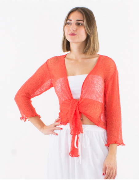 Polyester knitted jacket