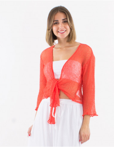 Polyester knitted jacket