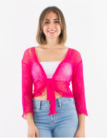 Polyester knitted jacket