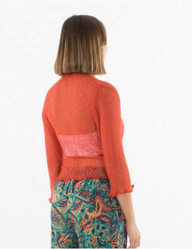 Polyester knitted jacket